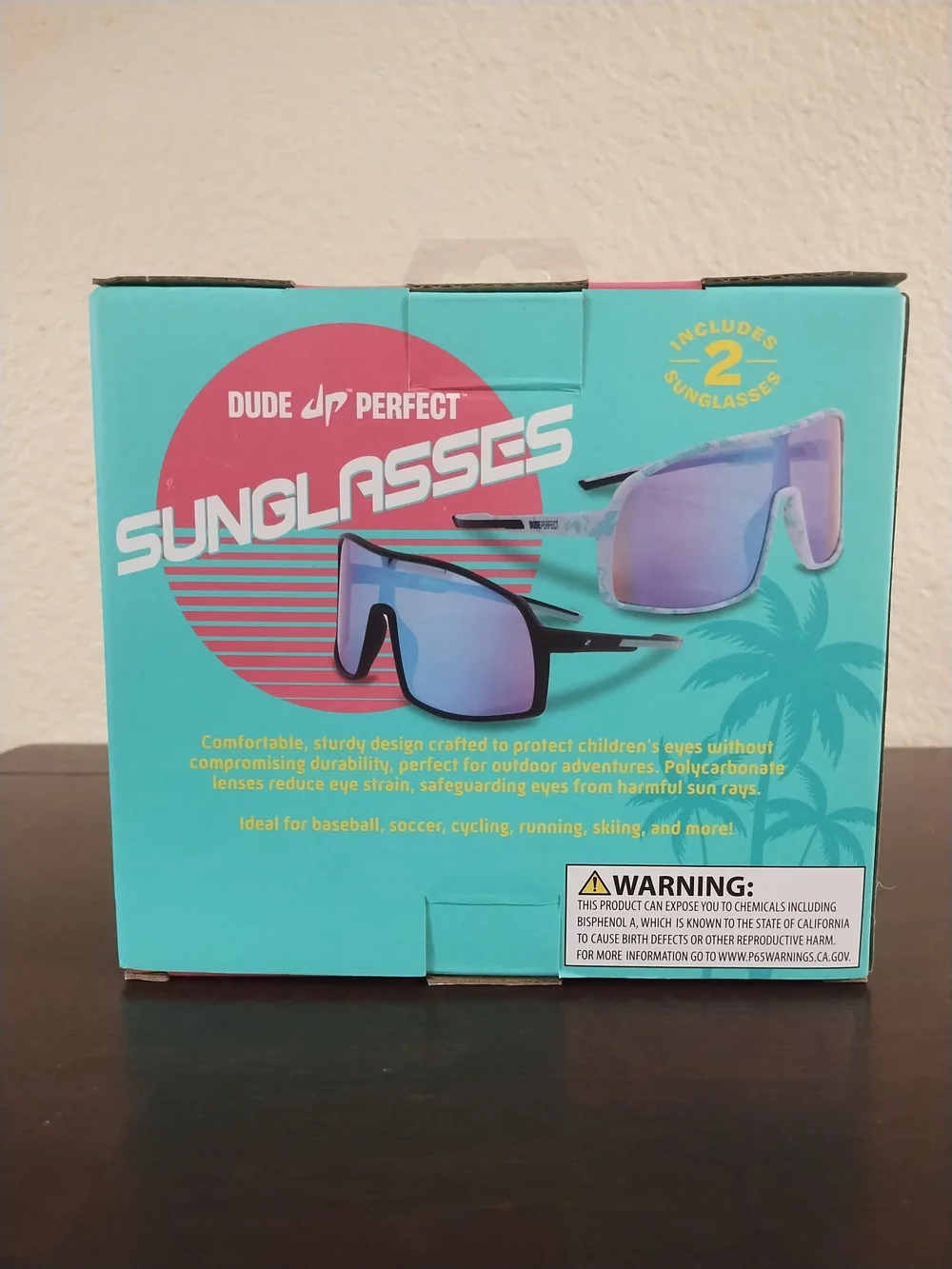 Dude Perfect UVA/UVB Lens Protection Sunglasses 2-Pack
